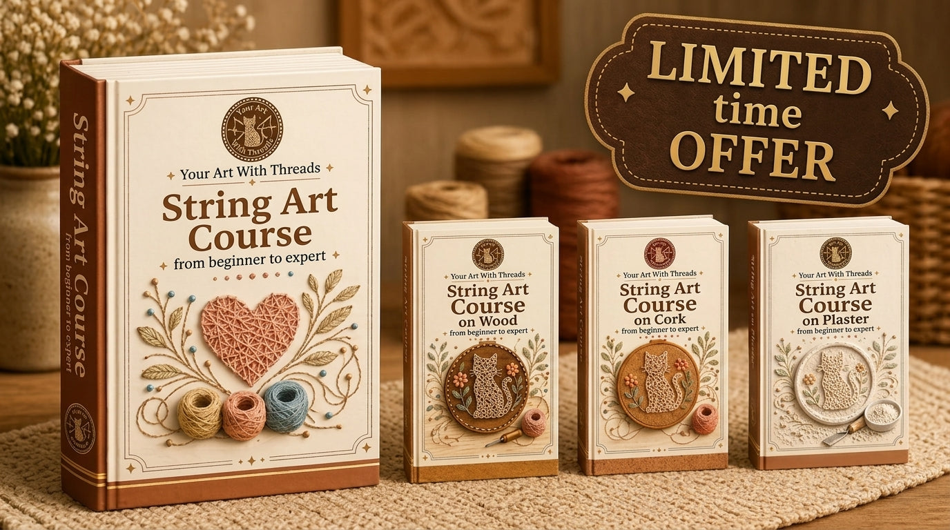 Complete String Art Pack — Main Guide + 4 Complements