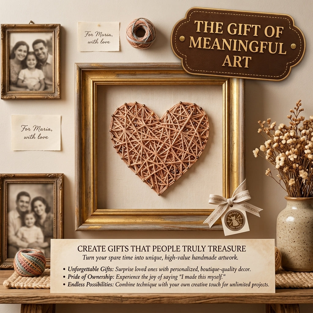 Complete String Art Pack — 4 Guides + Template Pack (Wood, Cork & Plaster)