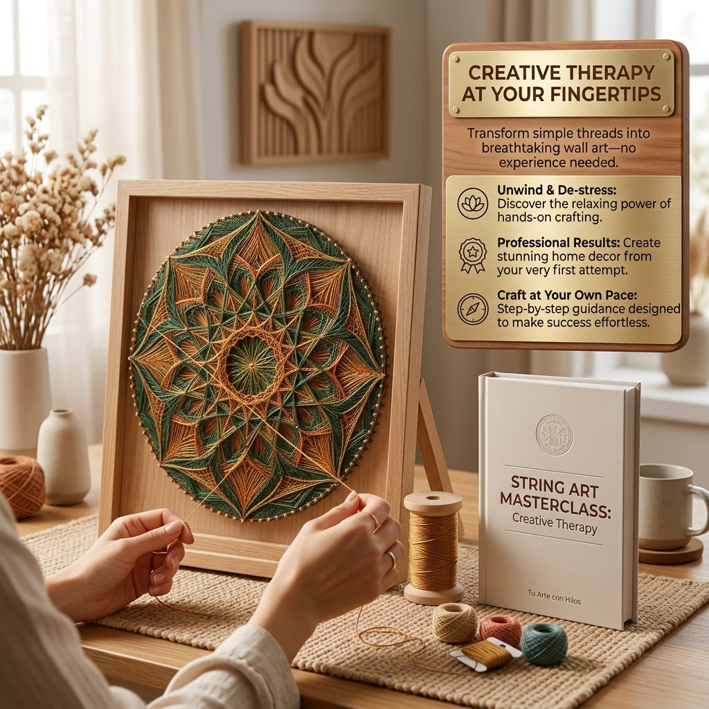 Complete String Art Pack — 4 Guides + Template Pack (Wood, Cork & Plaster)
