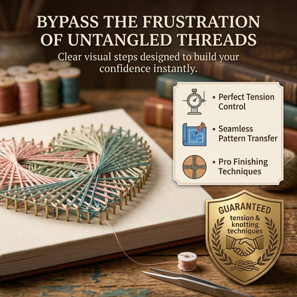 Complete String Art Pack — 4 Guides + Template Pack (Wood, Cork & Plaster)